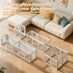 Jatindear playpen door anti-escape closeup shows secure locking for calm, contained play.