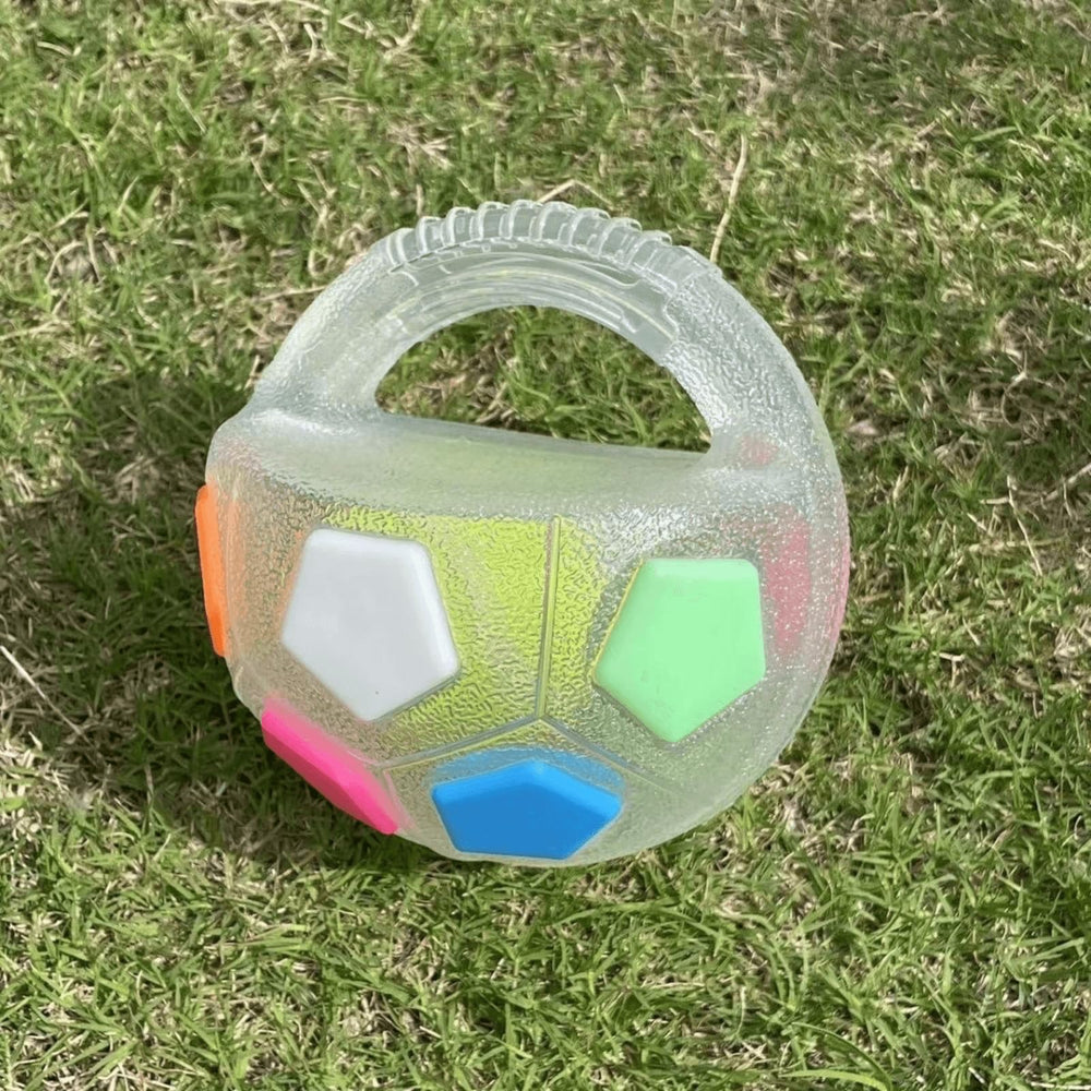 Jatmira ball-toy-size-7inch shows seven-inch dimensions for medium to large breeds.