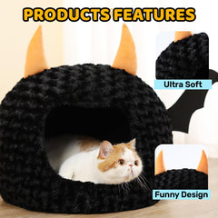 Jatmira cat bed halloween large removable-cushion offers easy cleaning and flexible comfort