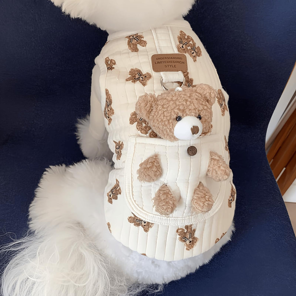 Jatmira plush bear-pattern all-season wear on neutral background