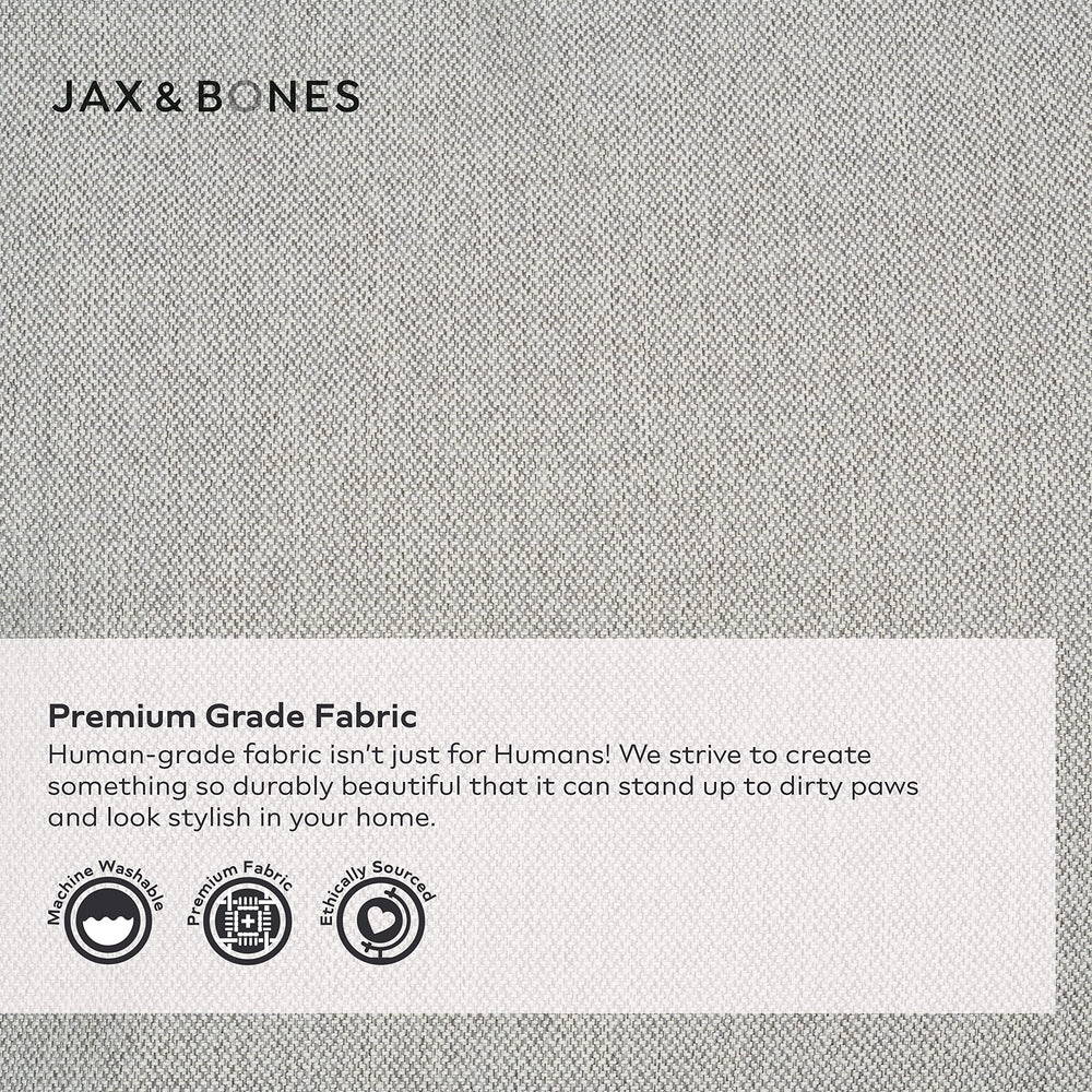 Jax & Bones dog bed lounge bolstered sides provide sofa-like support.