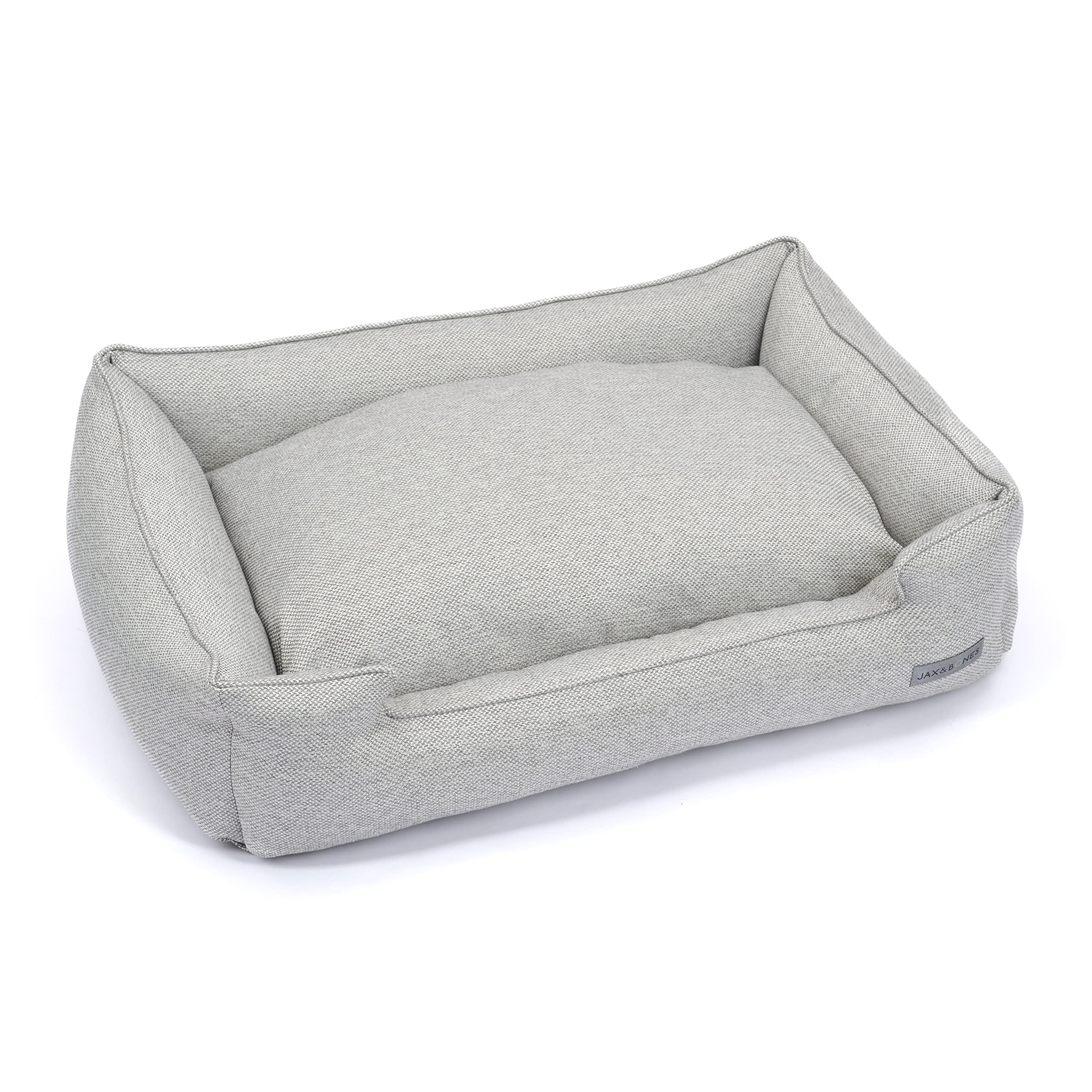 Jax & Bones dog bed lounge removable cover enables easy machine-wash cleaning.
