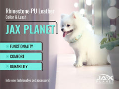 JAX PLANET diamond crystals collar green side view highlights daily-wear sparkle.