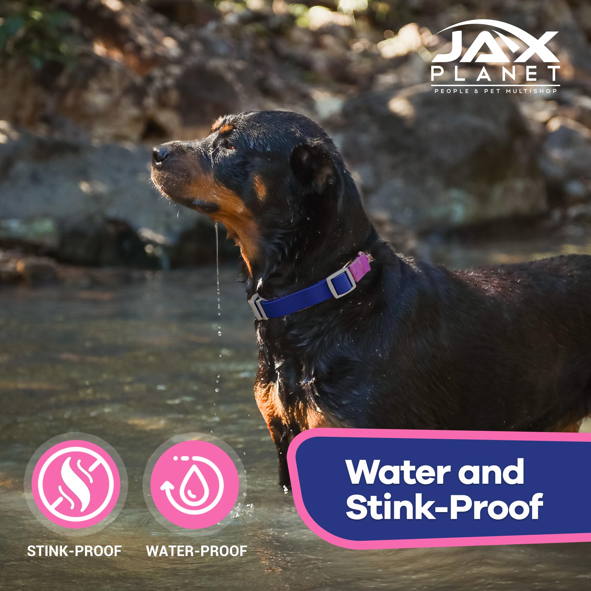 JAX PLANET no-slip design illustrated during muddy trail walk