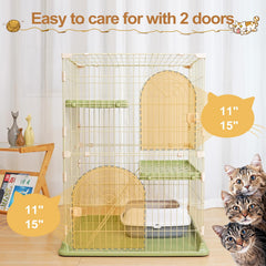 JaxSteam Cat Cage locking clamps ensure safe containment during supervised play.