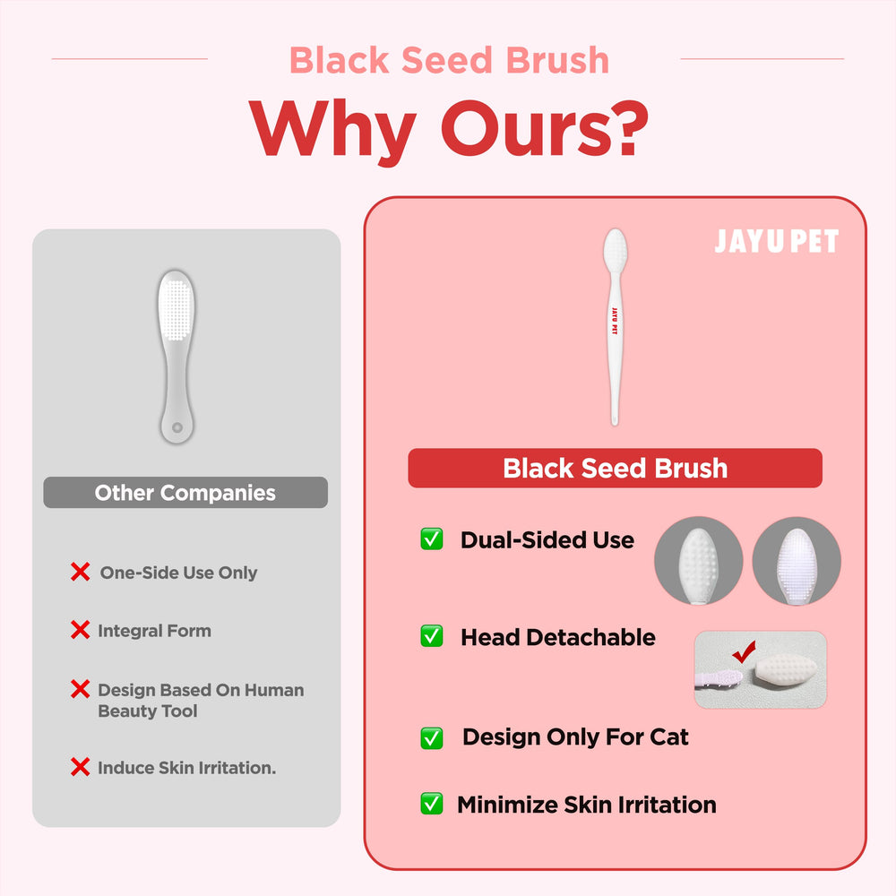 JAYU PET Black Seed Brush dual-sides deep-clean feature for thorough cleansing.