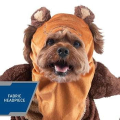 Jazwares Endor Ewok Pet Costume with spear accessory enhances cute cosplay