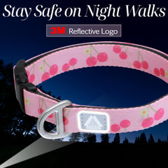 JC HOUSE 3M reflective logo enhances nighttime visibility during walks.