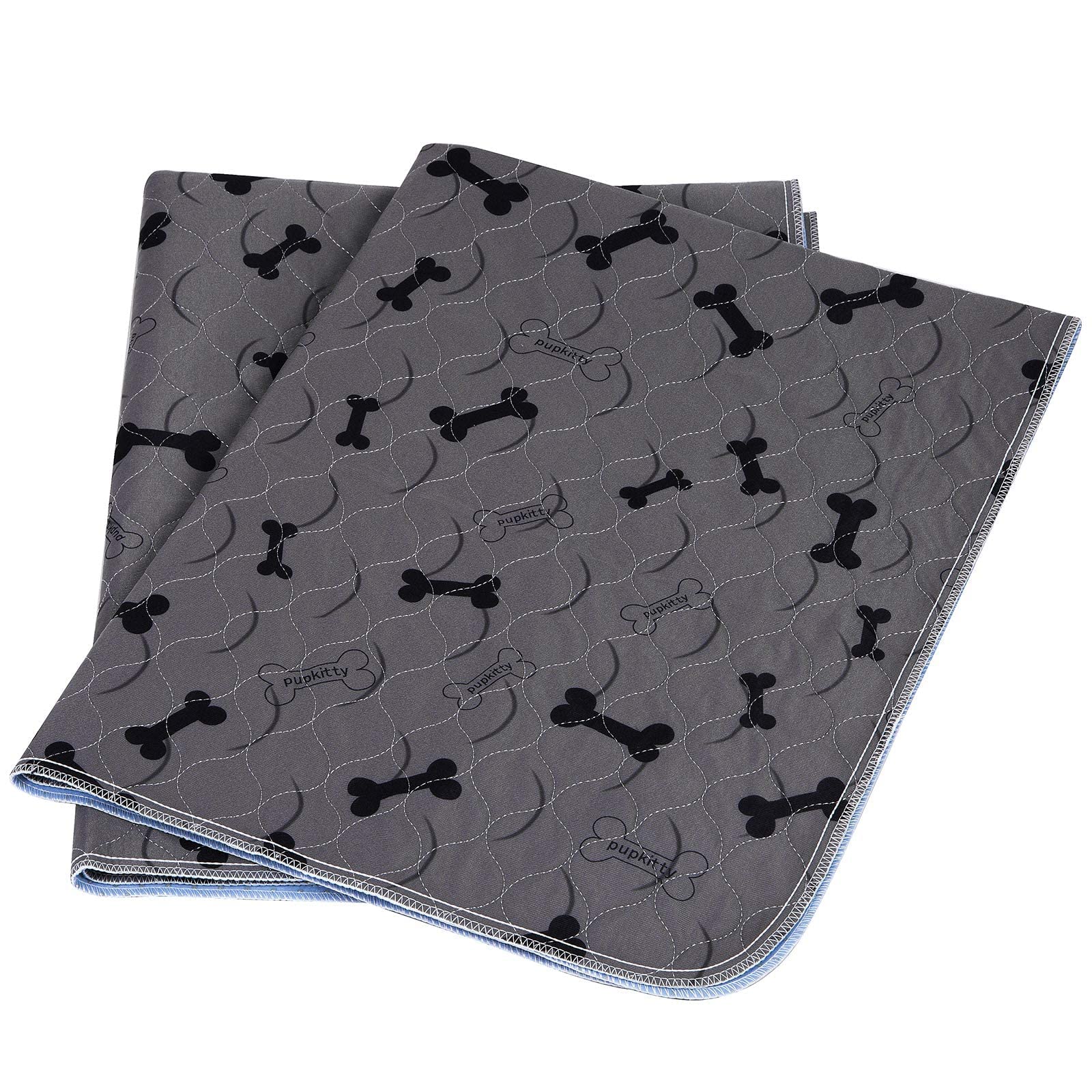 JdPet washable dog pee pads top view showcases four-layer absorbent design for quick urine pickup.