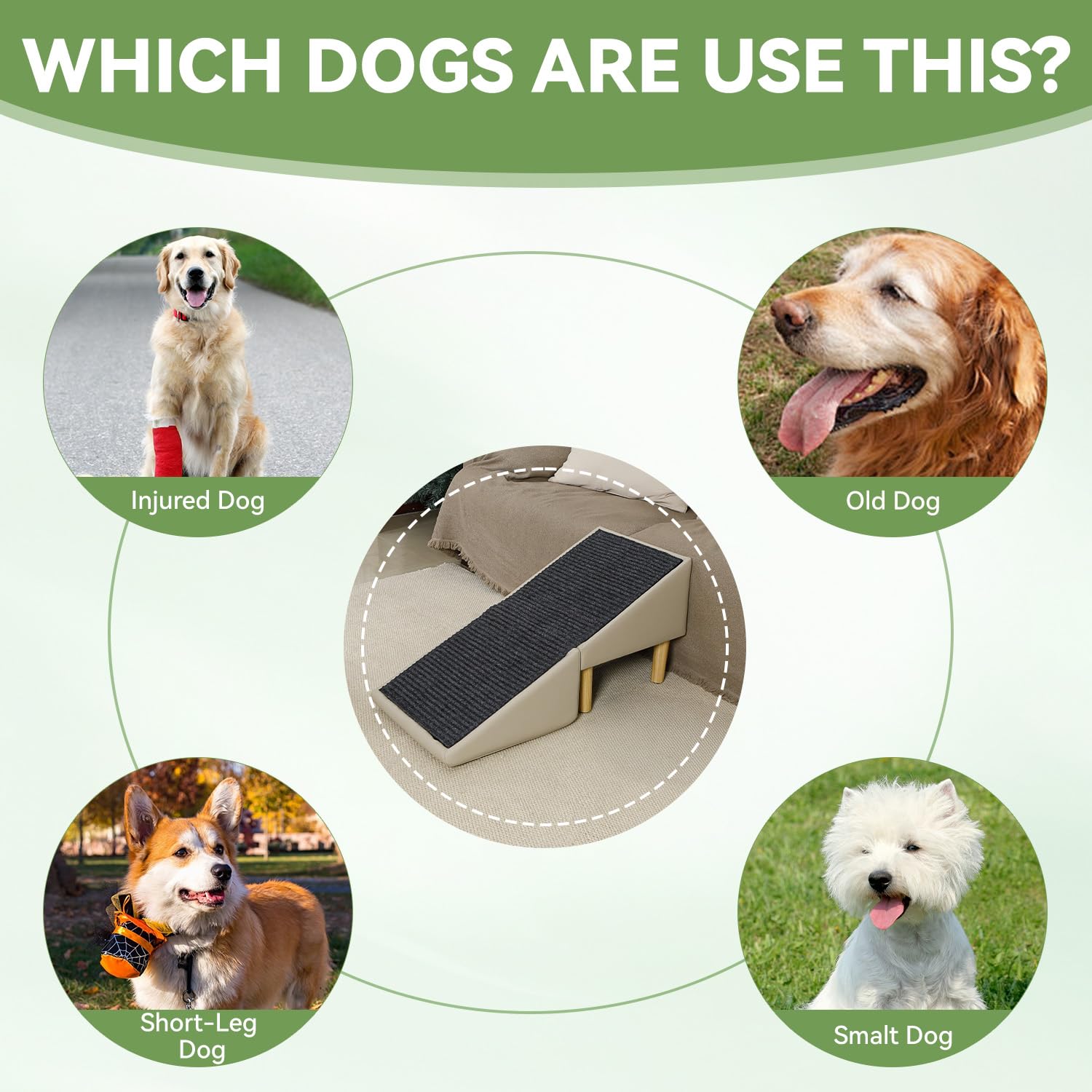JDYEKYGF modern ottoman-dog ramp blends decor with function.