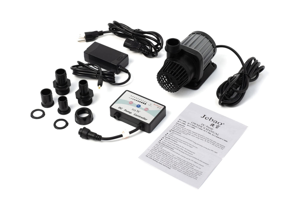 Jecod/Jebao DCT-4000 motor and electronics close-up with energy-saving design