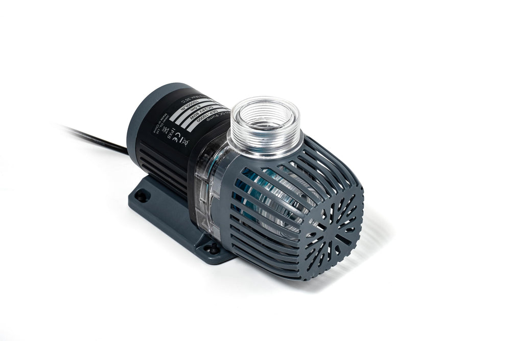Jebao DEP-10000 bottom-suction design supports reliable operation at low water levels.
