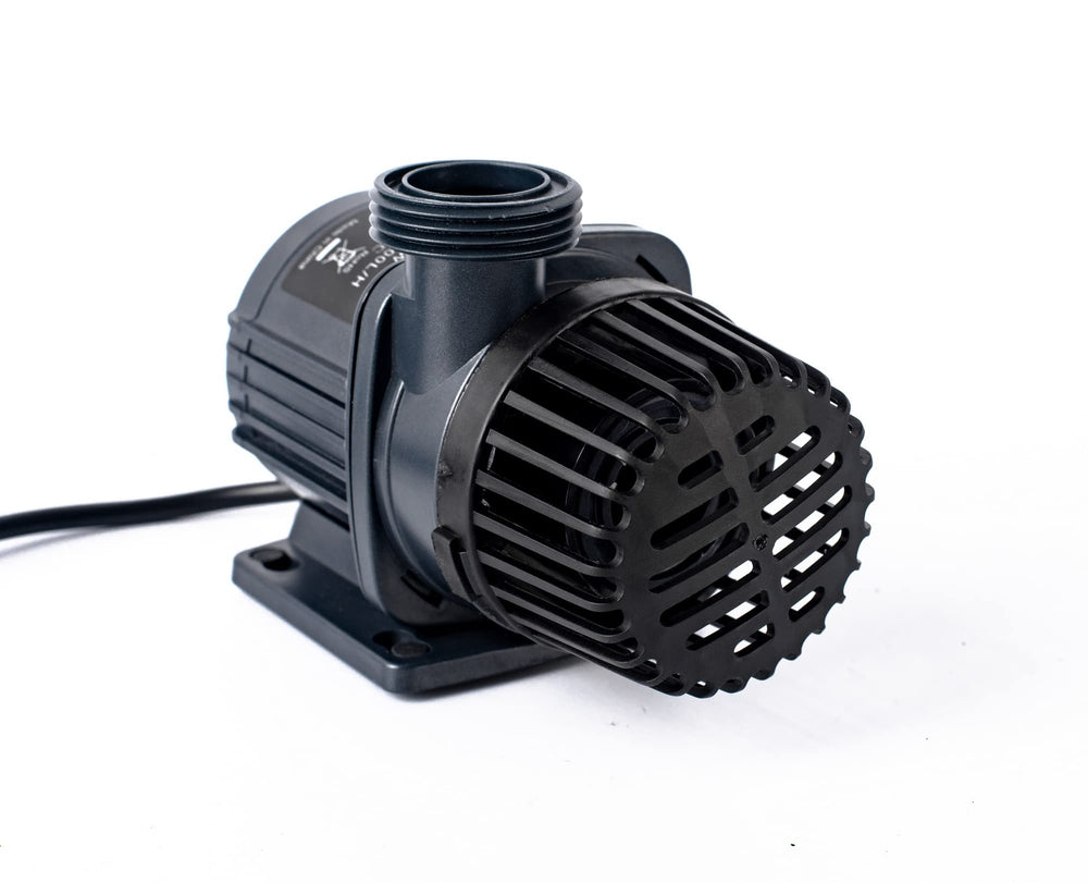 Jecod DCP Sine Wave pump installation setup view showing flexible hose fittings and smooth operation.