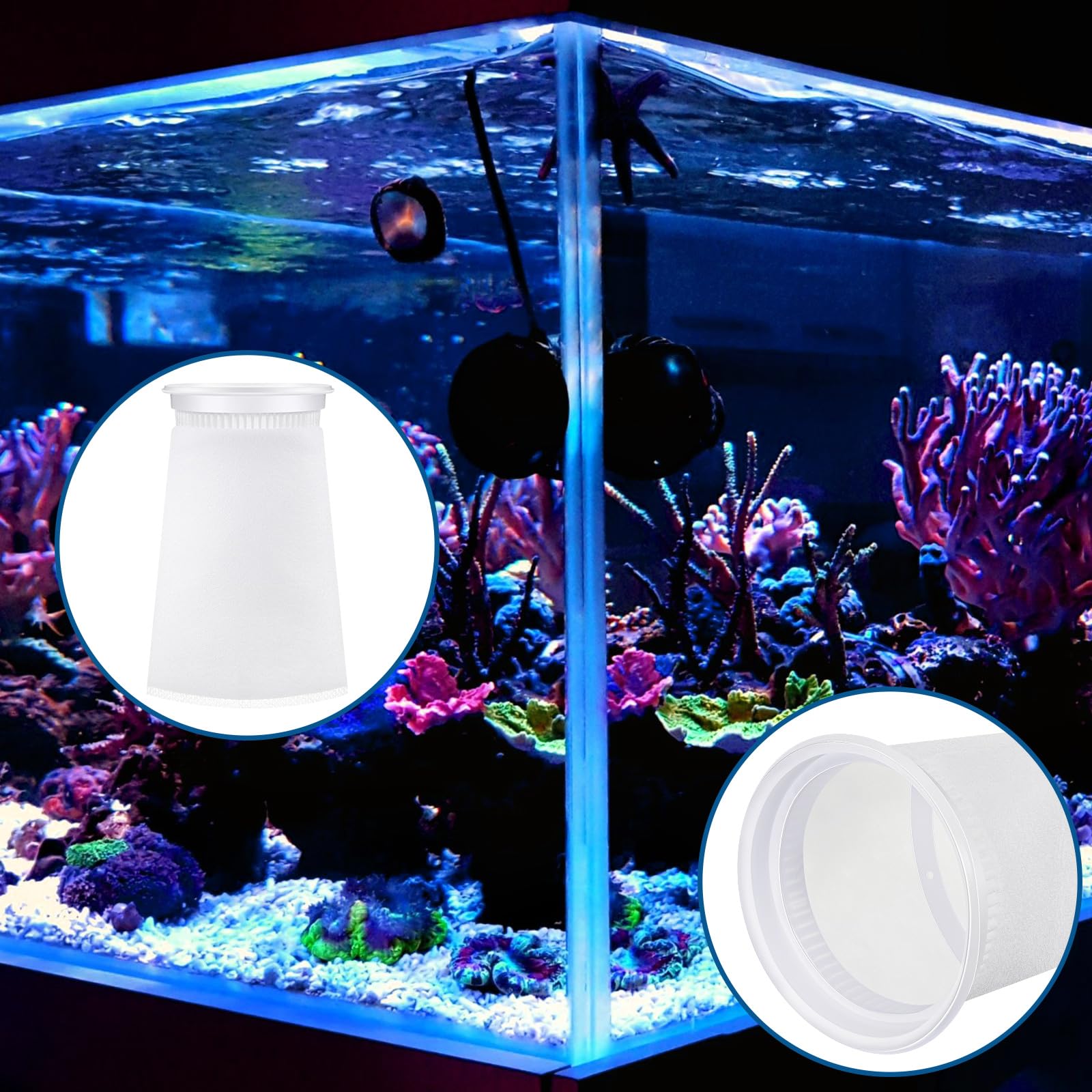 Jecery 4-inch ring socks help prevent abrasion and keep fish-safe substrates.