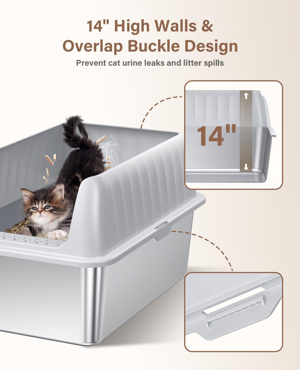 Jecoo XL with lid demonstrates privacy and mess containment