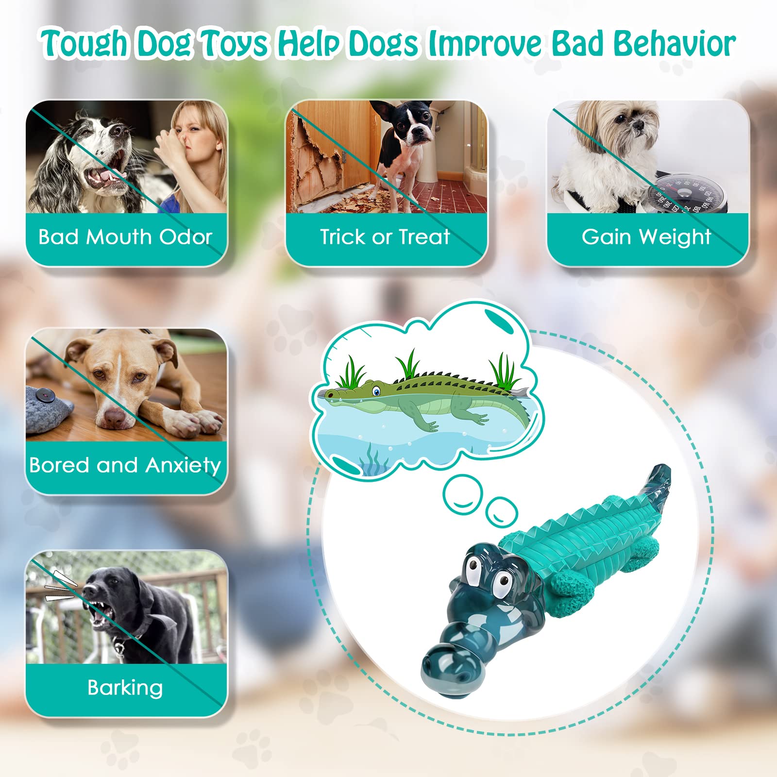 Jeefome bright-color dog toy is easy to spot during yard play.