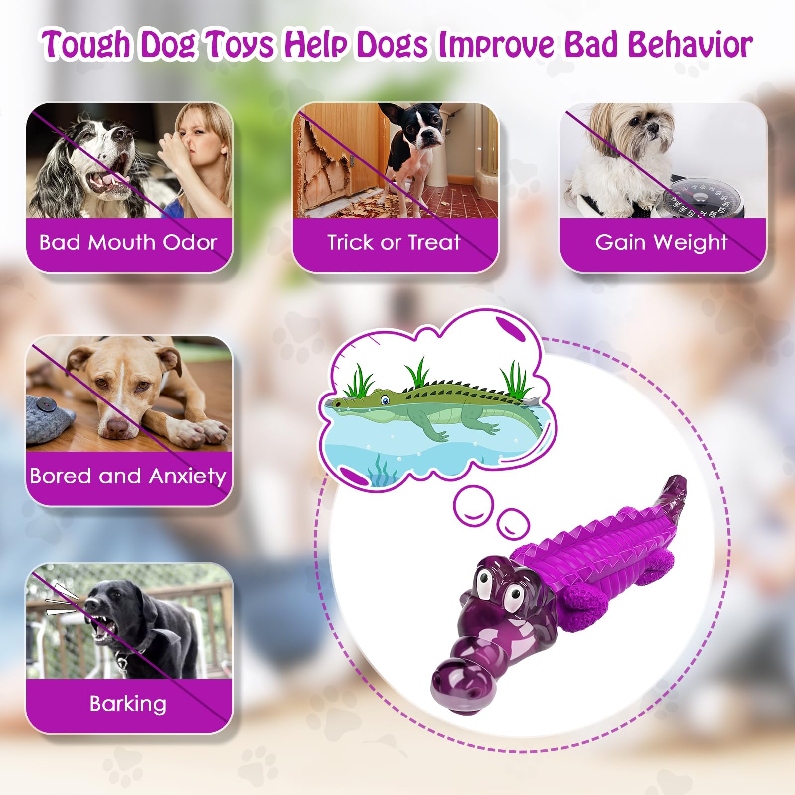 Jeefome dog toy for aggressive chewers durable chewing pleasure.