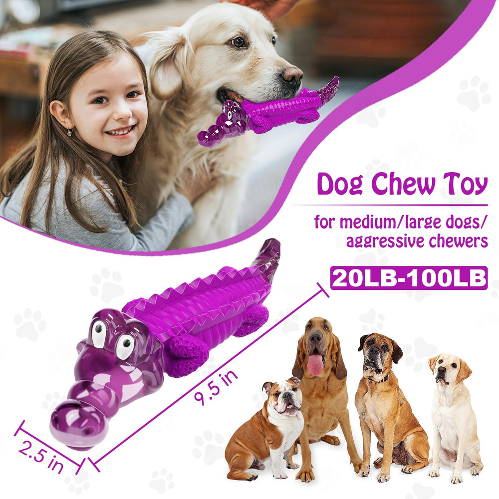 Jeefome indestructible dog toy nylon rubber for aggressive chewers.