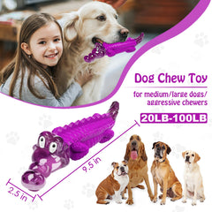 Jeefome indestructible dog toy nylon rubber for aggressive chewers.