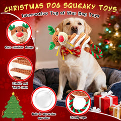 Jeefome tug-of-war toy with handle for two-dog play