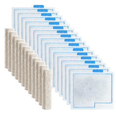 Jeekocaso filter cartridges 16-pack fit Aqueon and Zilla for stable multi-tank filtration.