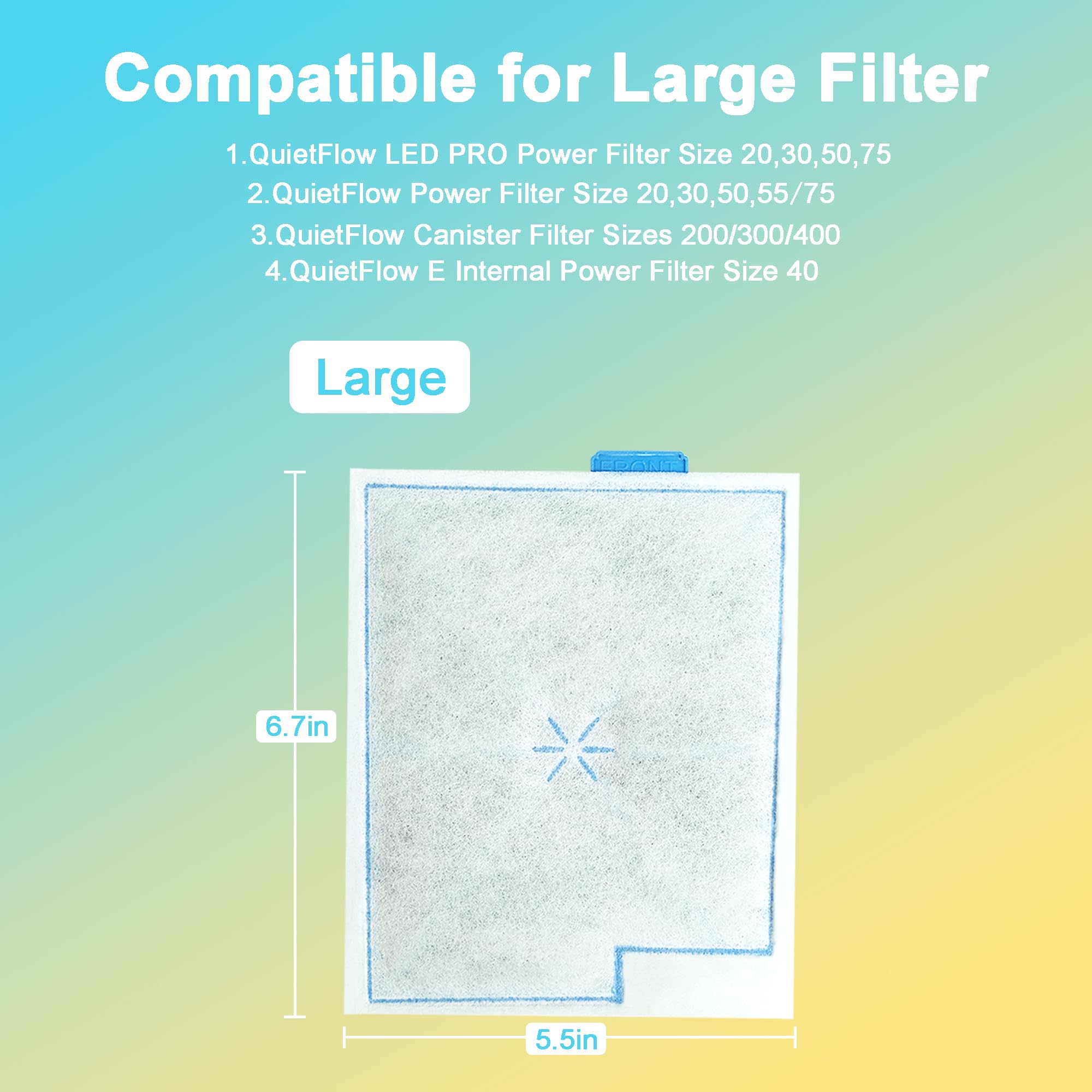 Jeekocaso five-in-one filter cartridge with layered filtration for clearer water.