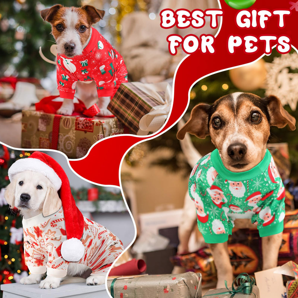 Jeere dog pajamas gingerbread pattern offers breathable comfort for holiday lounging