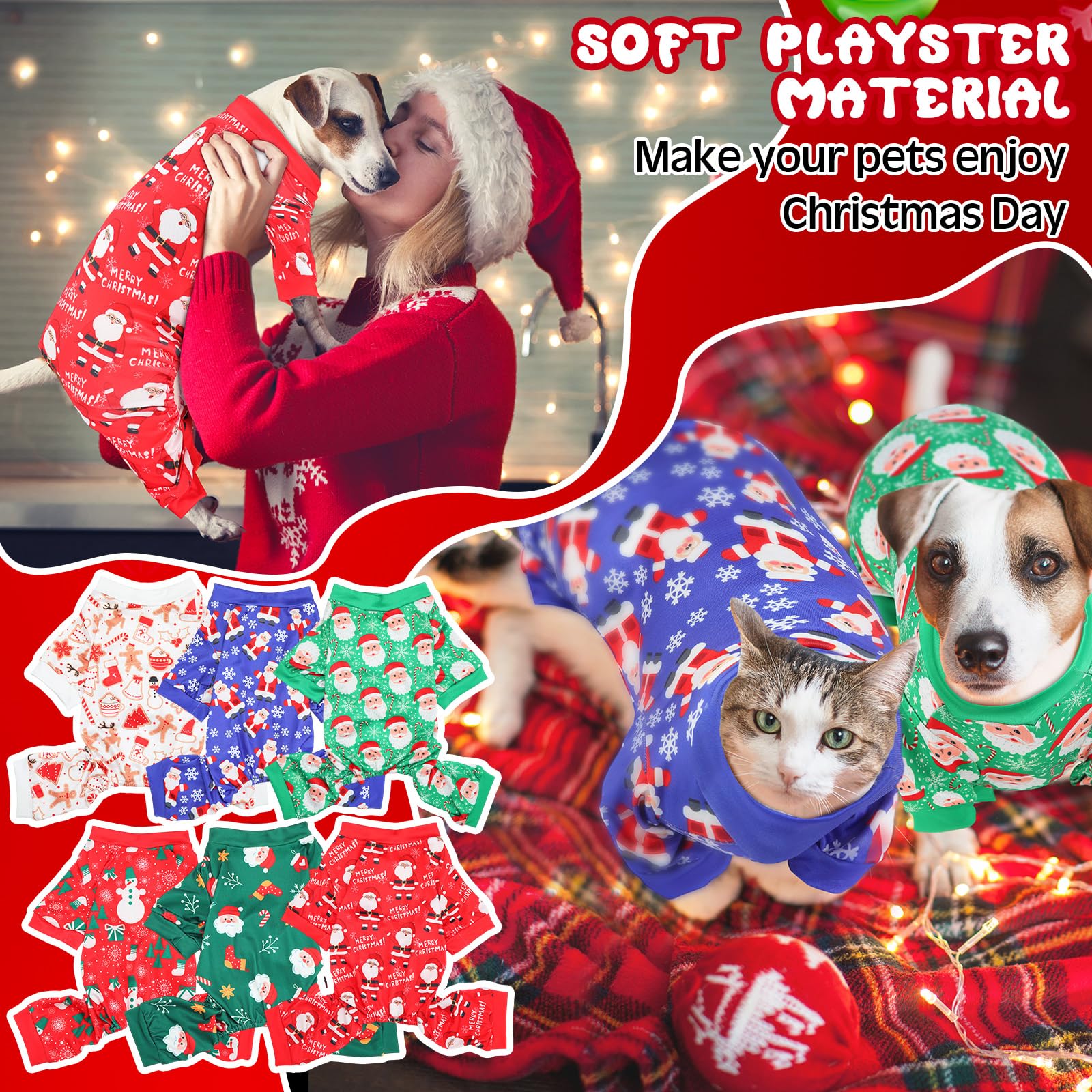 Jeere dog pajamas snowman pattern provides comfortable warmth for chilly walks