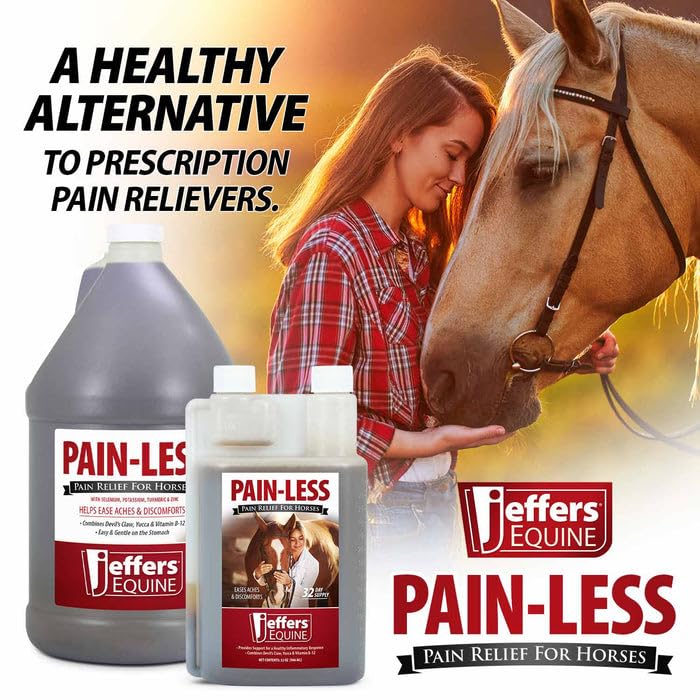 Jeffers Pain-Less gallon jug for barns offering economical ongoing joint comfort support