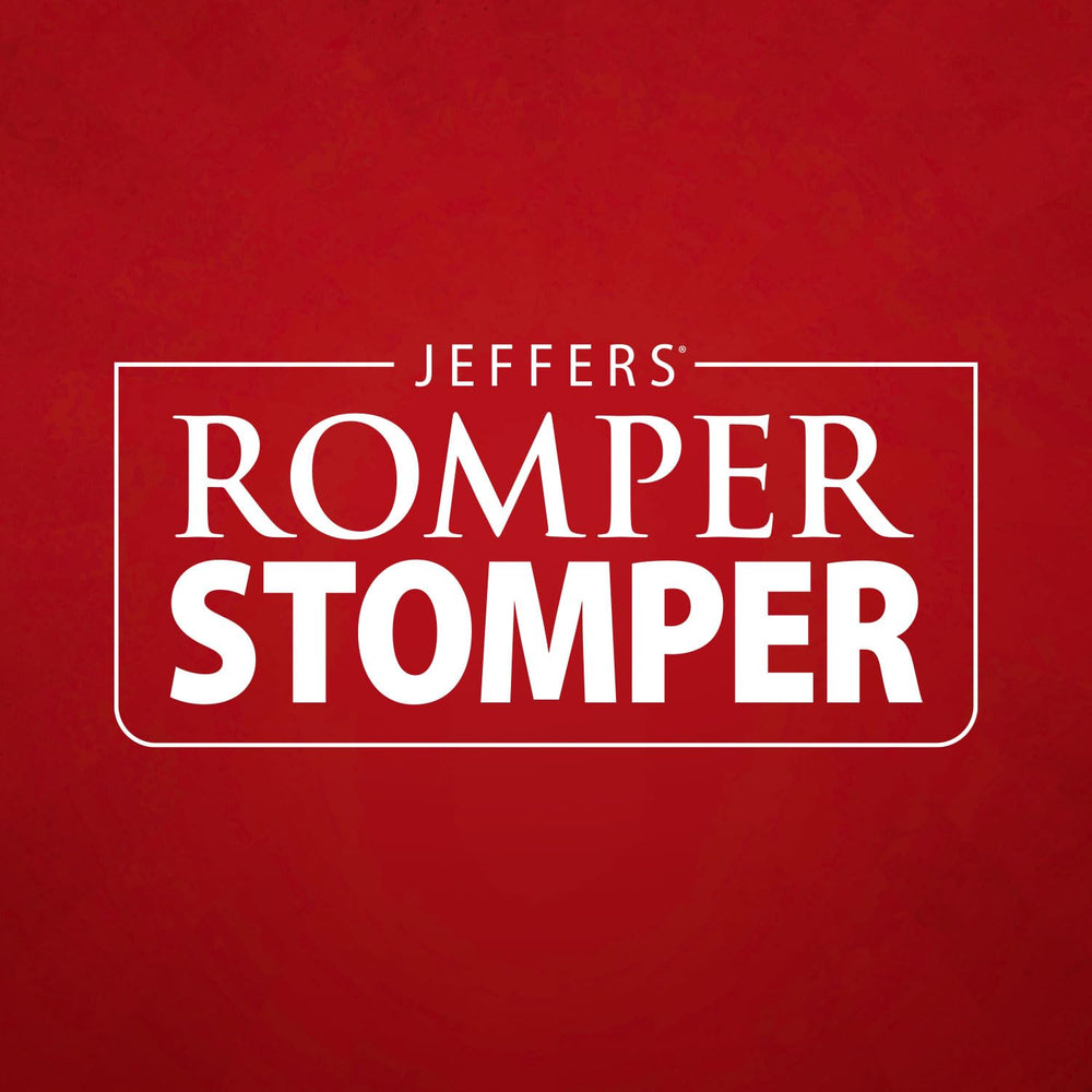 Jeffers Romper Stomper Fly Boots grey four-pack-in-use demonstrates practical protection during daily stables