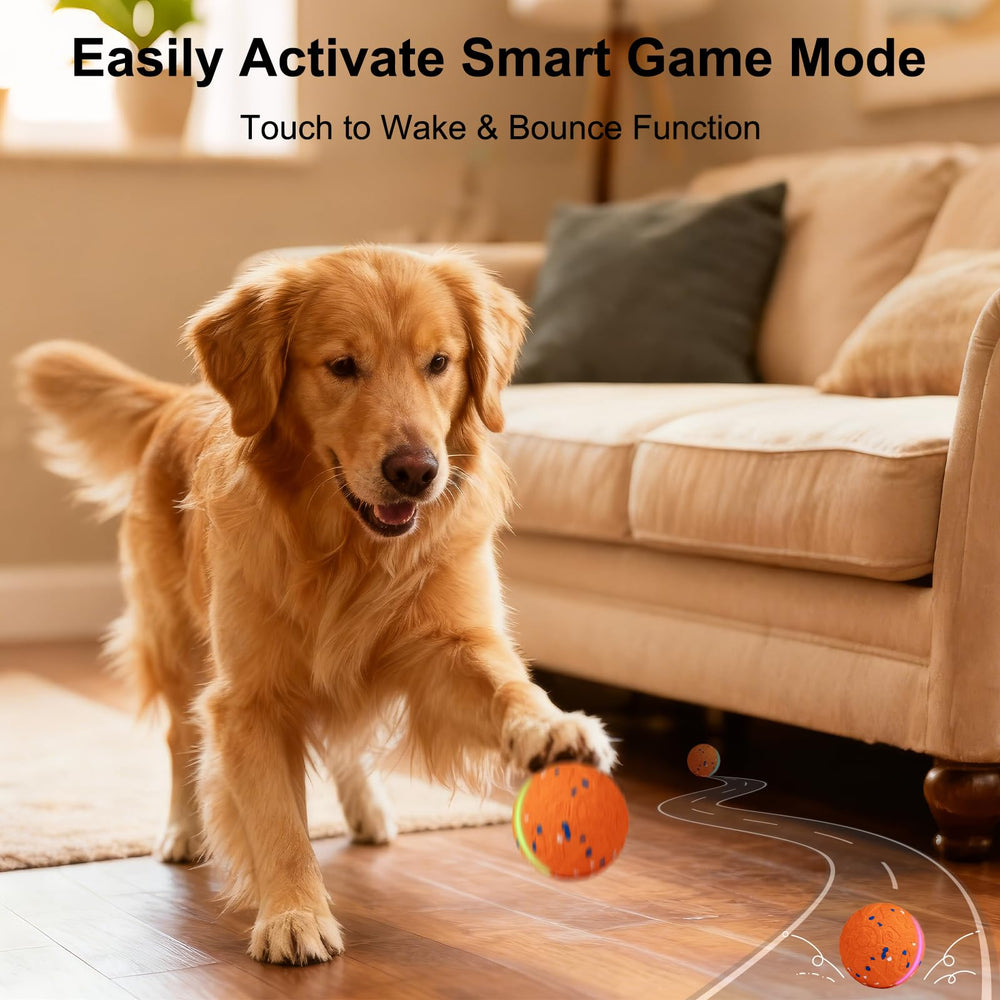 JEISOTHB dog ball offering 3 modes to match energy levels during play.