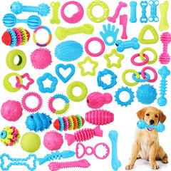 Jenaai teething ball toy for puppies supports safe chewing and tooth-cleaning practice.