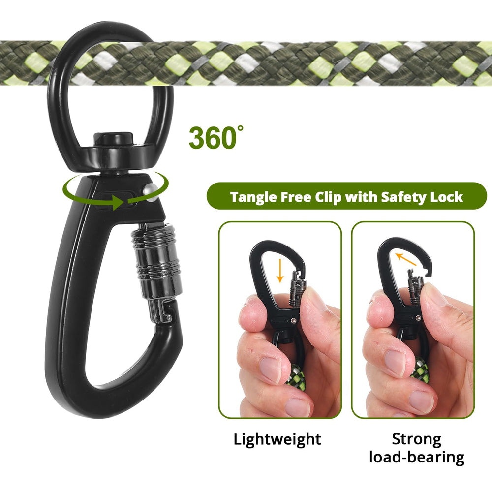 Jenico 360-degree swivel clasp prevents tangling during play.