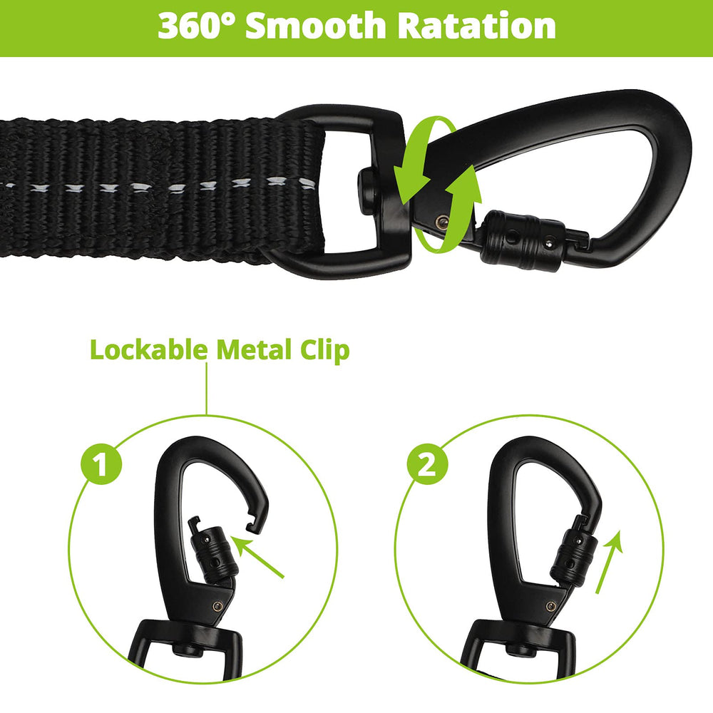 Jenico-360-swivel-lockable-hook demonstrates 360-degree freedom and tangle-free training