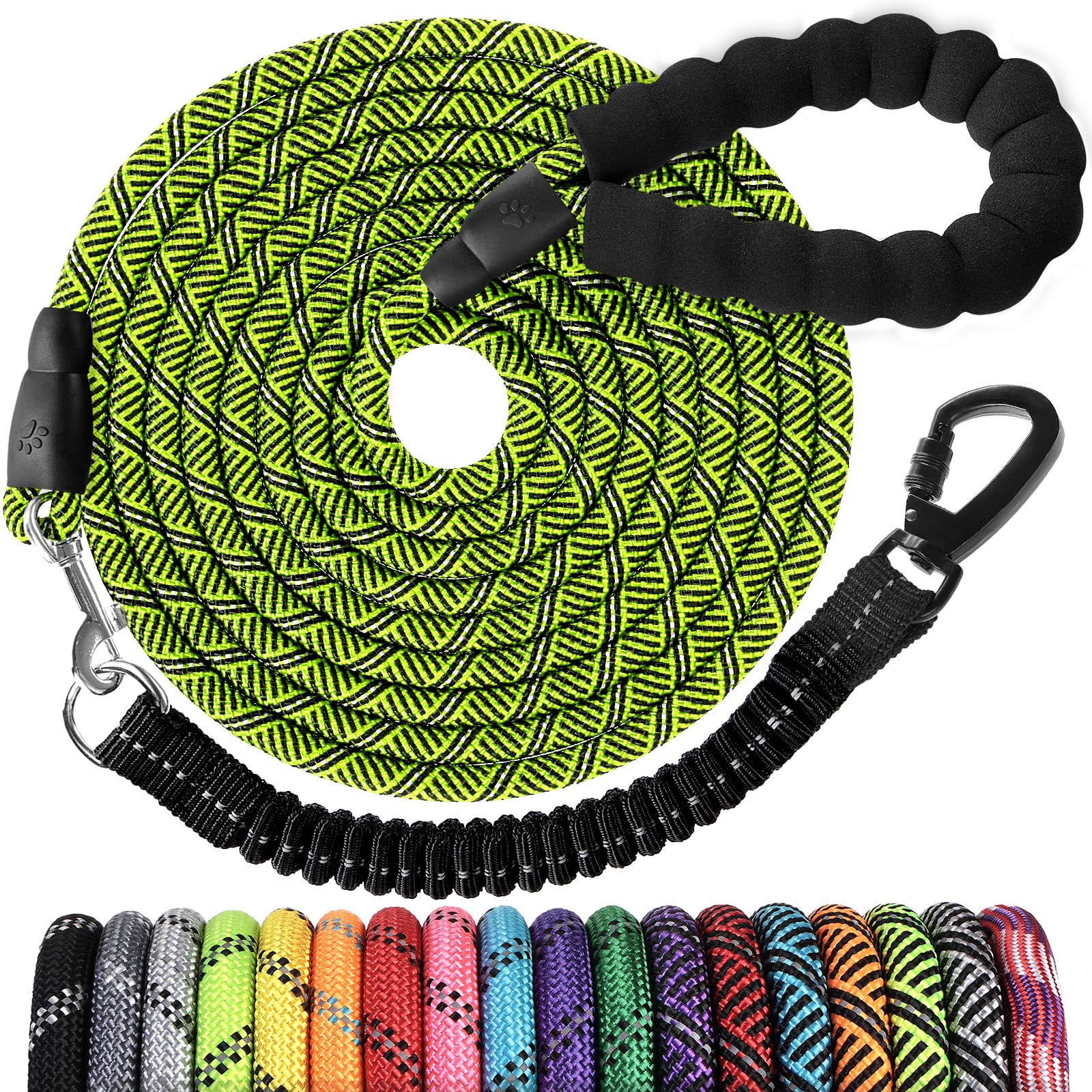Jenico correa 20 pies reflectante, ideal para caminatas nocturnas