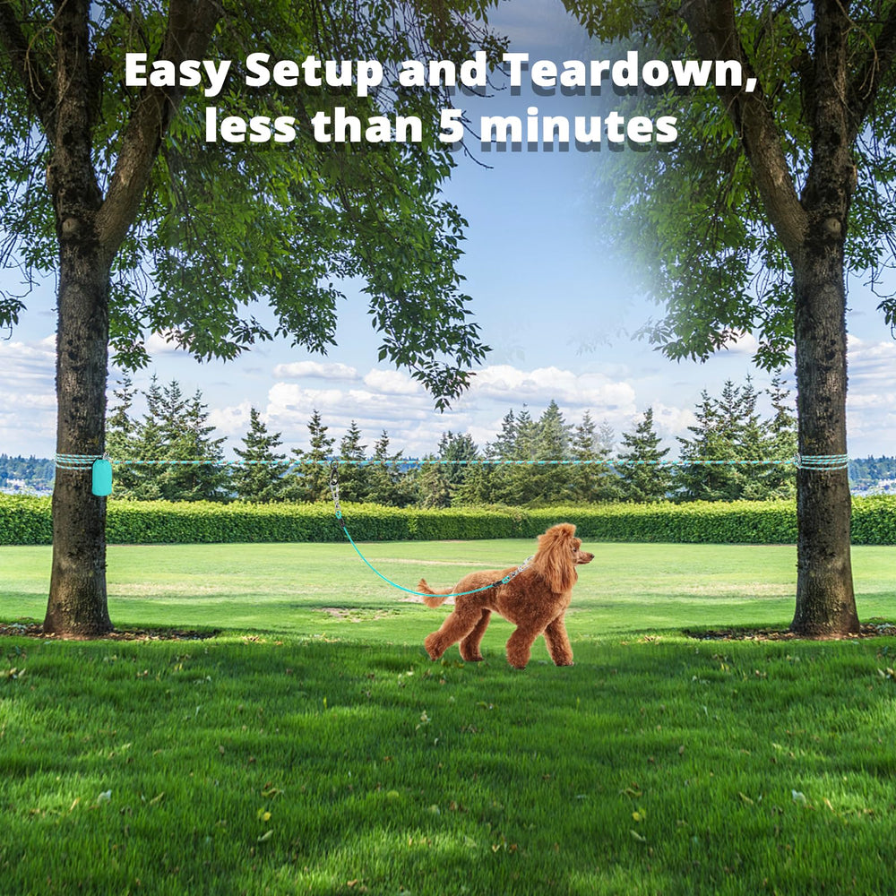 Jenico dog runner 360 swivel demonstrates tangle-free roaming for safety.