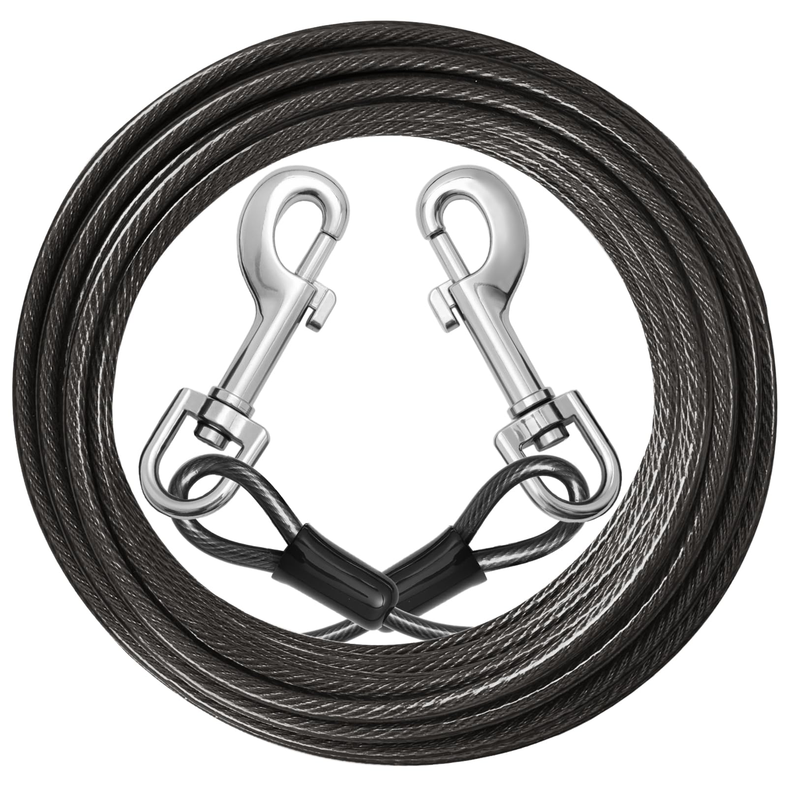 Jenico dog tie-out cable 25ft heavy-duty for secure yard exploration