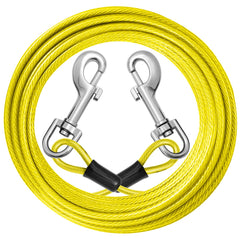 jenico dog tie out cable 25ft shows sturdy 5mm steel core for durable outdoor use