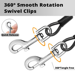 Jenico dog tie-out cable 360° swivel clip prevents tangling