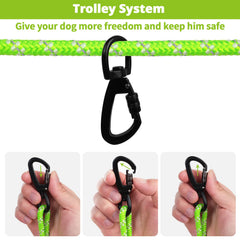 Jenico 70ft tie-out cable extends reach for parks and camping scenarios.