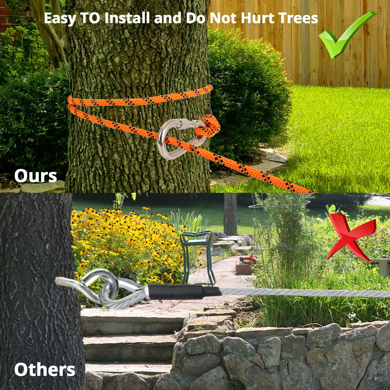 Jenico length options offer 50ft, 70ft, and 100ft versatility for outdoor spaces.