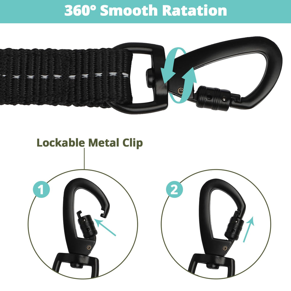 Jenico heavy-duty nylon rope leash for large, medium, or small dogs with durability.