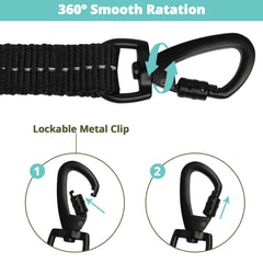Jenico heavy-duty nylon rope leash for large, medium, or small dogs with durability.