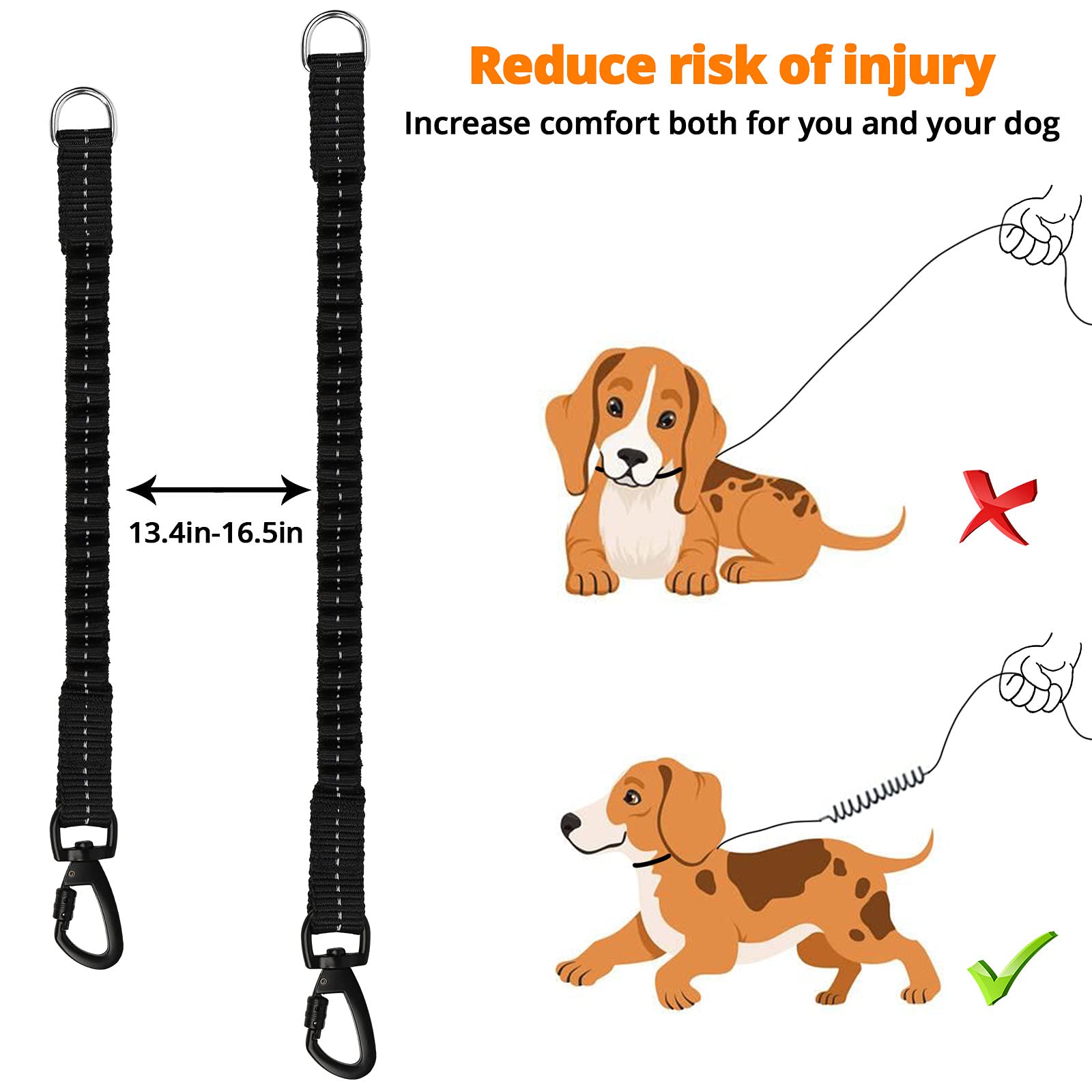 Jenico Long Dog Leash 100ft padded-handle offers comfortable grip.