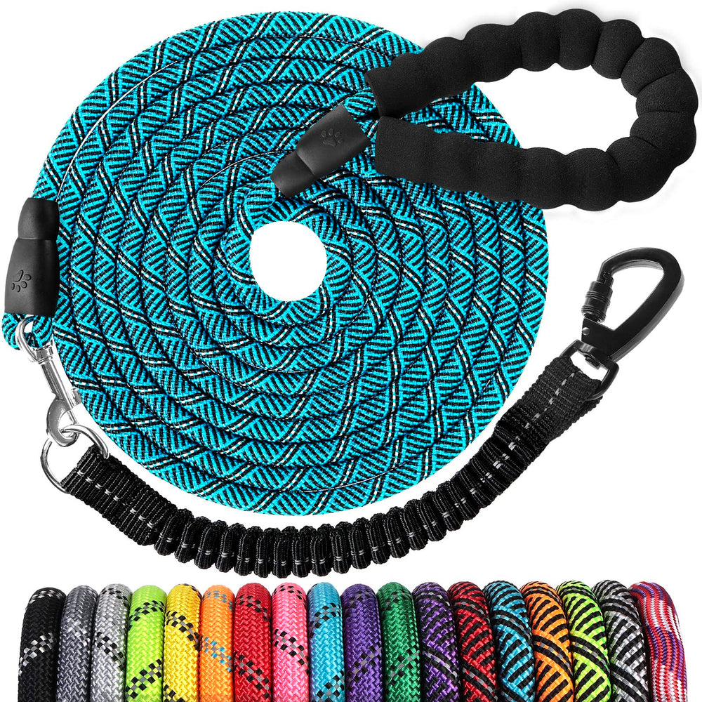 Jenico Long Dog Leash 20ft overview in rugged nylon for reliable control on walks.