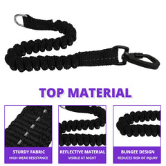Jenico Long Dog Leash 20ft with reflective stitching for visibility at night