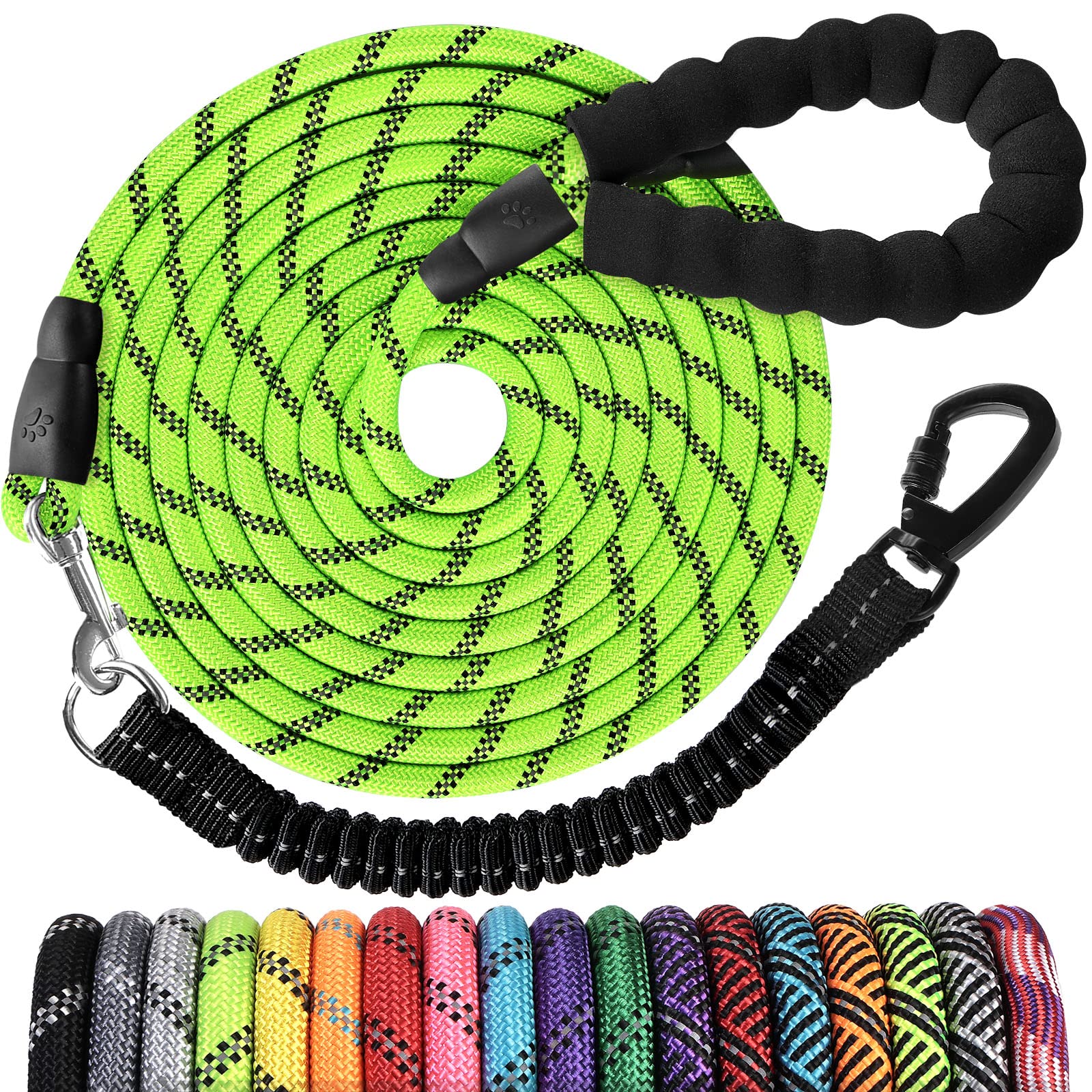 Jenico long-dog-leash-30ft extended view for secure, comfortable outdoor walks