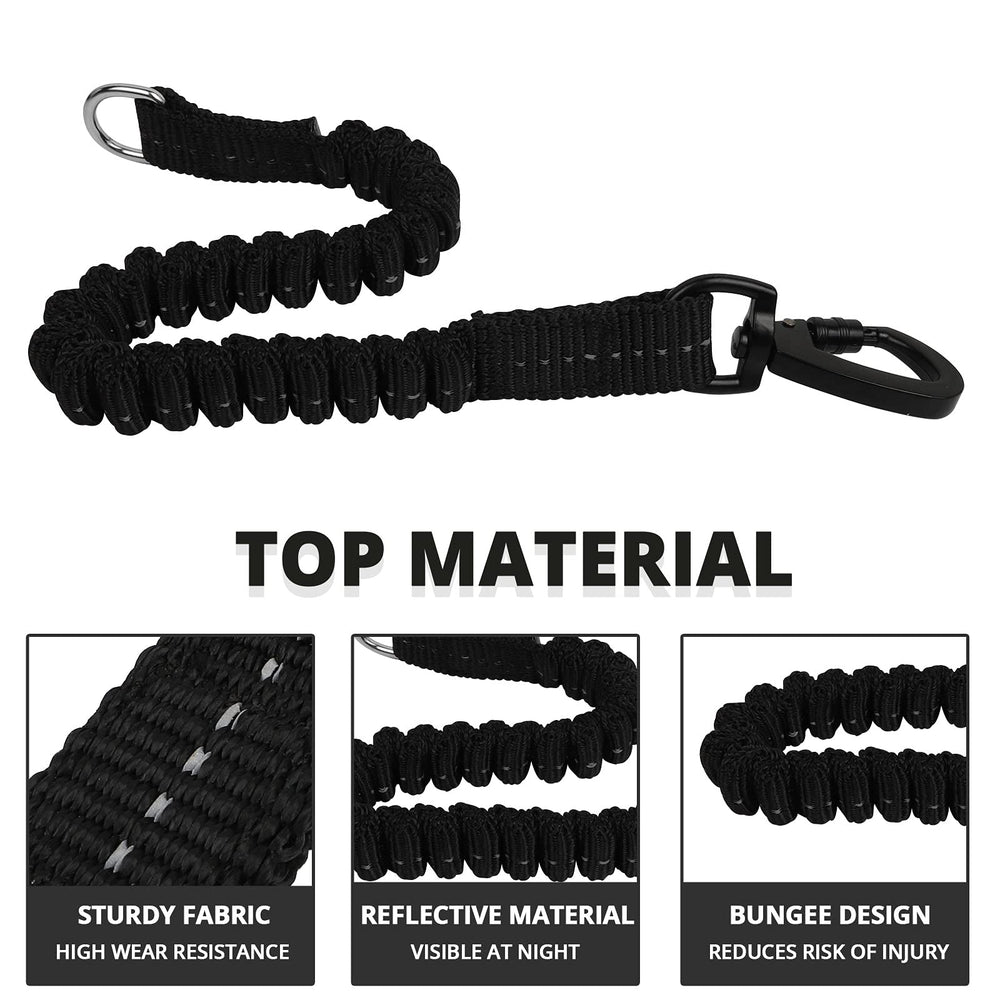 Jenico Long Dog Leash 30 FT Reflective Stitch increases visibility at night