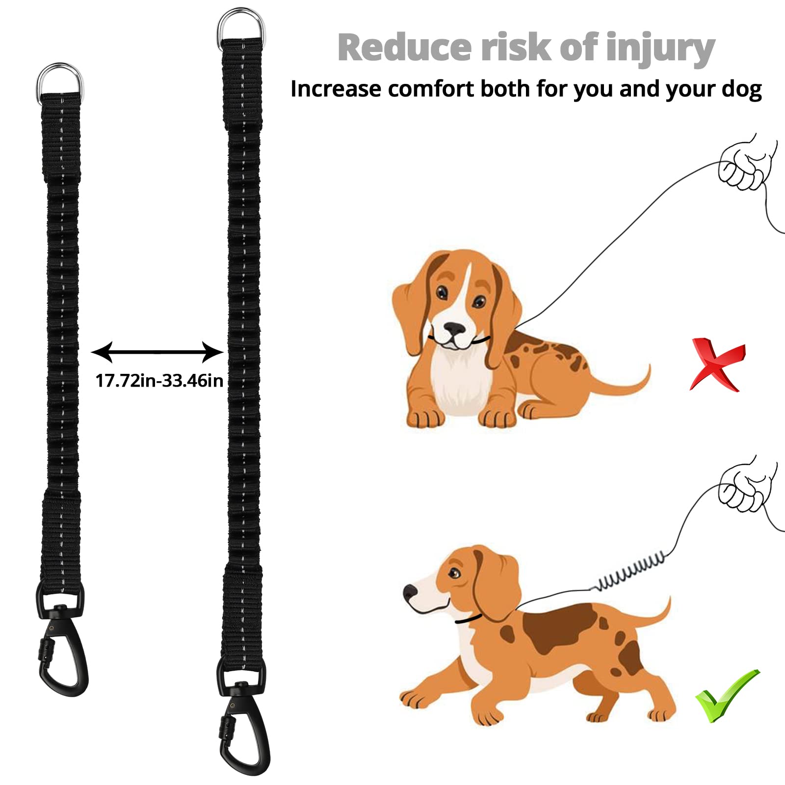 Jenico long dog leash 30ft swivel-hook image shows 360° rotation for tangle-free control.