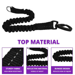 Jenico Long Dog Leash 360° swivel lockable hook prevents tangling
